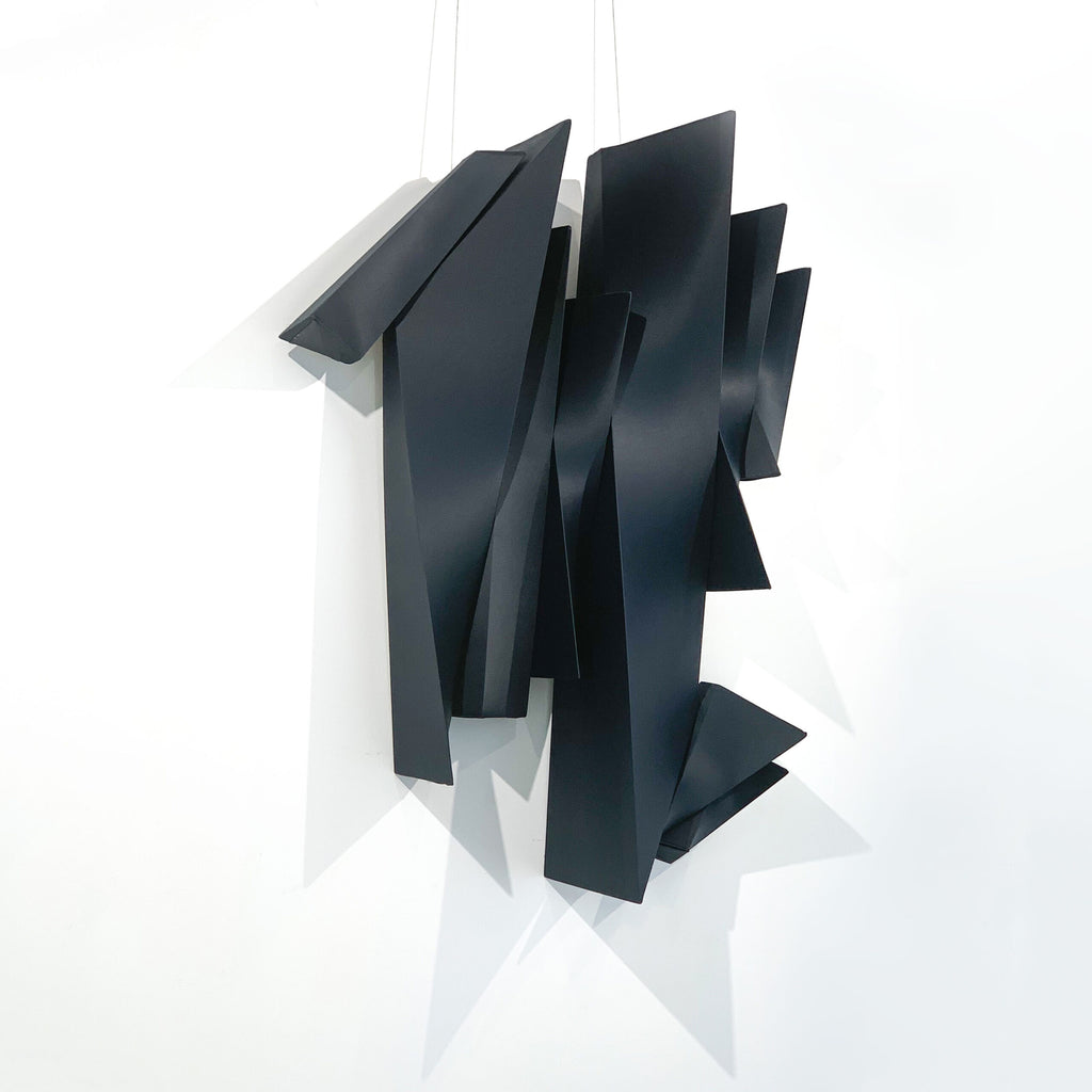 Three dimensional wall sculpture by Rania Schoretsaniti (black)