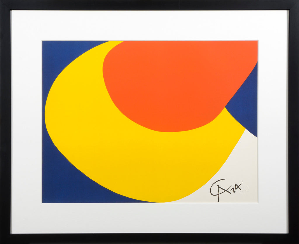 Lithography Print with Frame by Alexander Calder