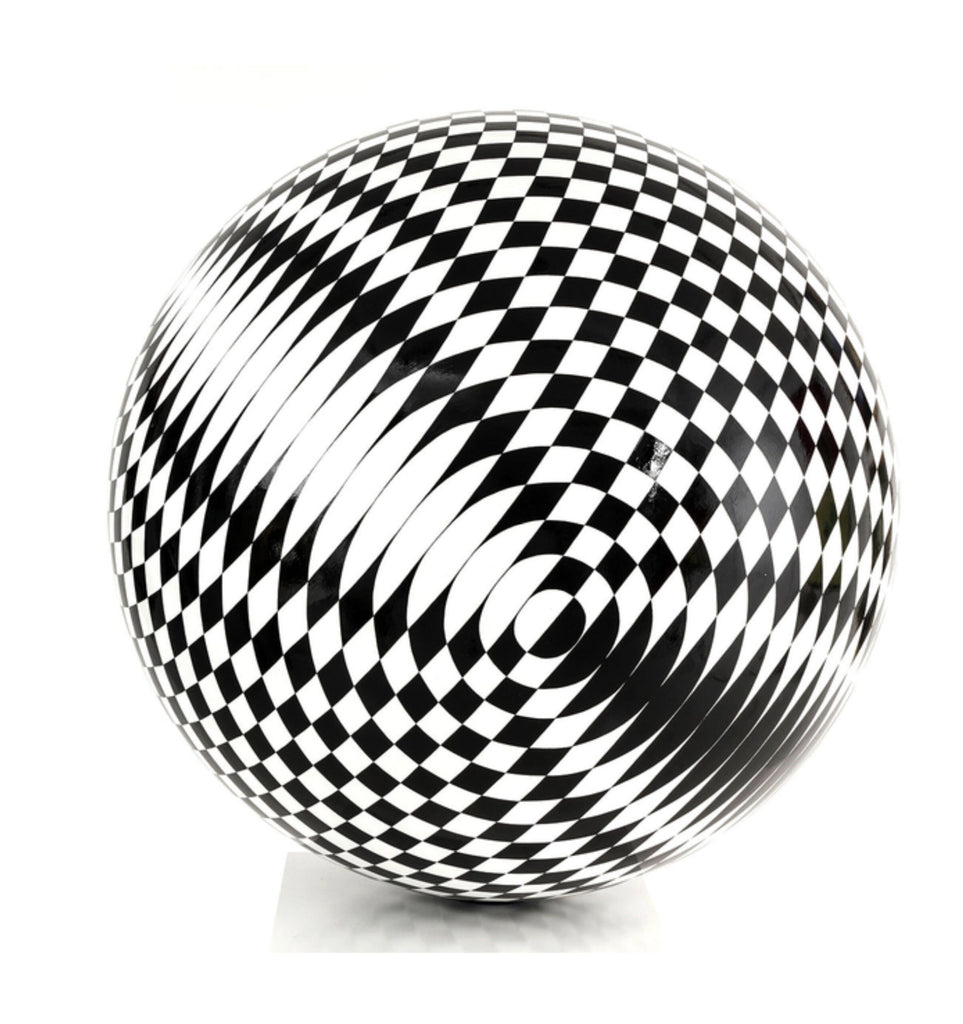 Sphere Sculpture by Vassiliki (Black &amp; White)