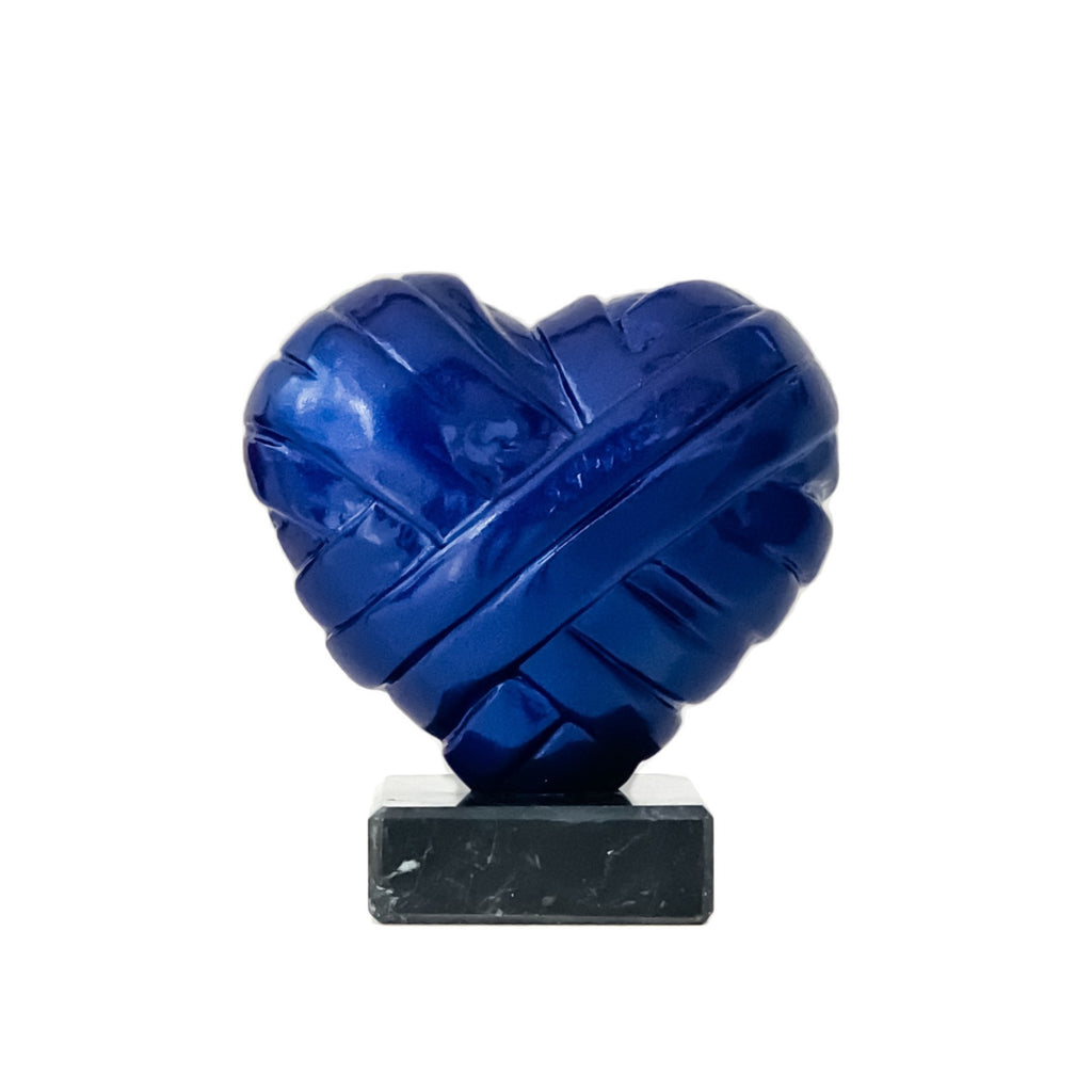 Medium Heart with Metallic Midnight Blue by Stathis Alexopoulos