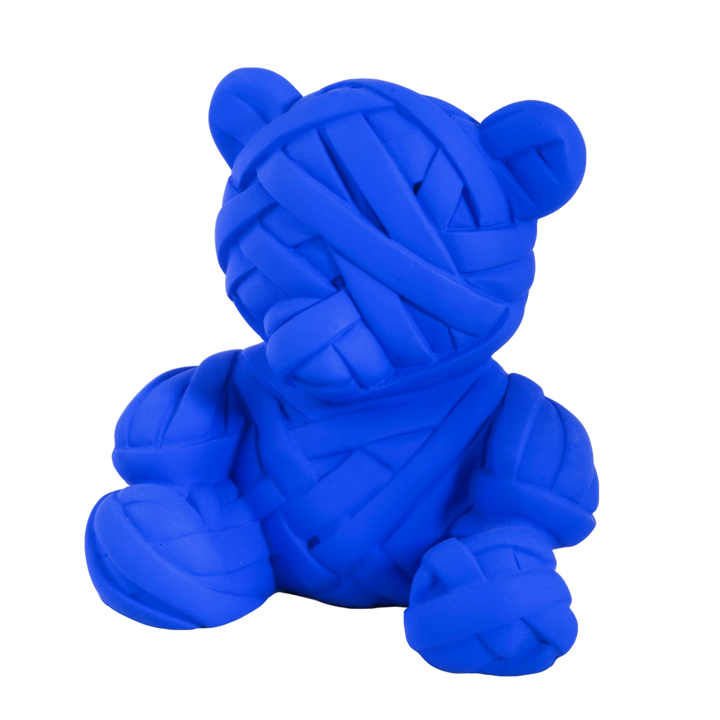 Teddy sculpture by Stathis Alexopoulos (Fluo blue)
