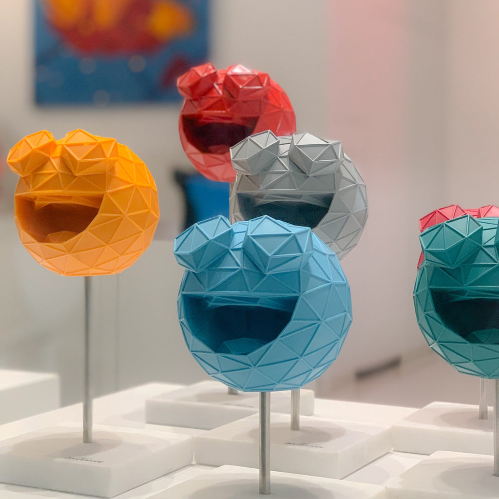 Smile Emoji 3D Resin Sculpture by Antonis Kiourktsis (still Life photo)