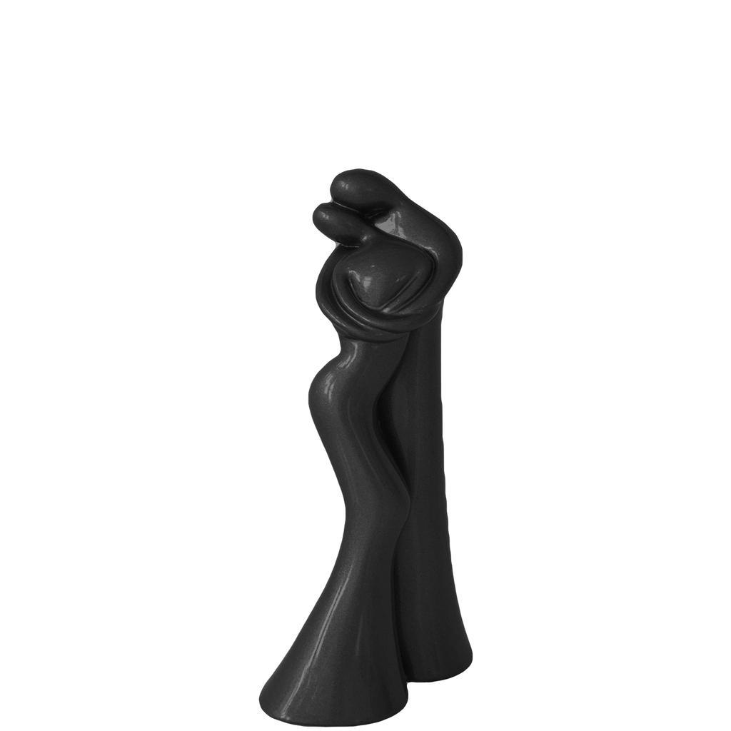 Black Mettalic Resin Sculpture By VASSILIKI (HUG)