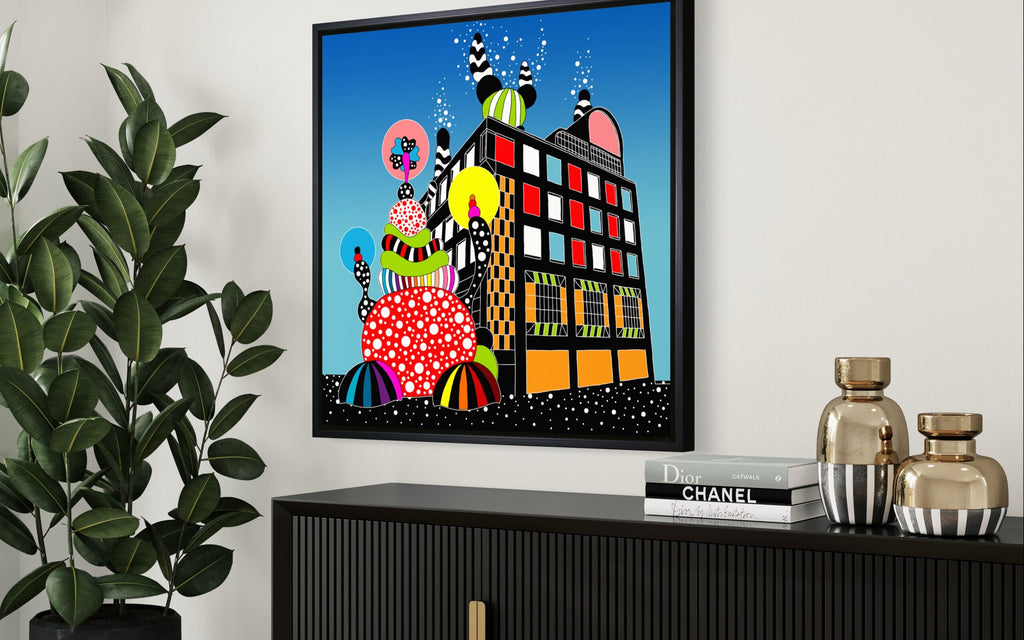 Art Decoration with limited edition print by Amarildo Topalis