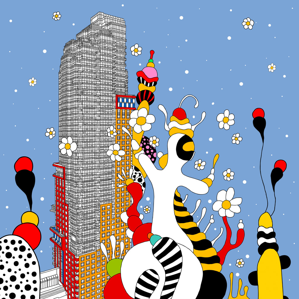 Skyscraper Garden giclee art print by Amarildo Topalis