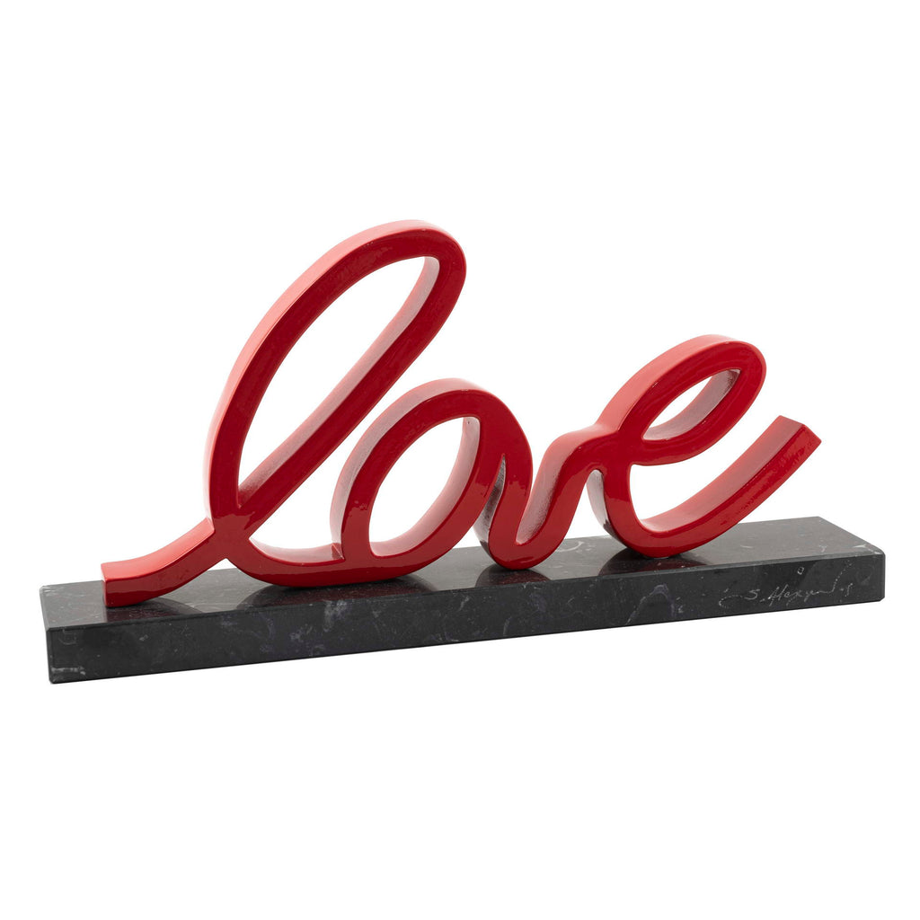 Love resin sculpture by Stathis Alexopoulos (Red)