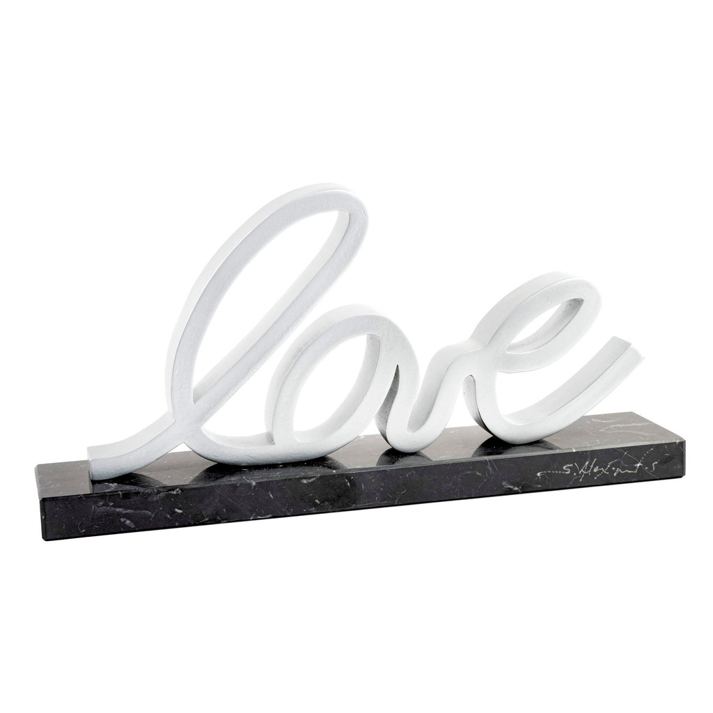 Love resin sculpture by Stathis Alexopoulos (White)
