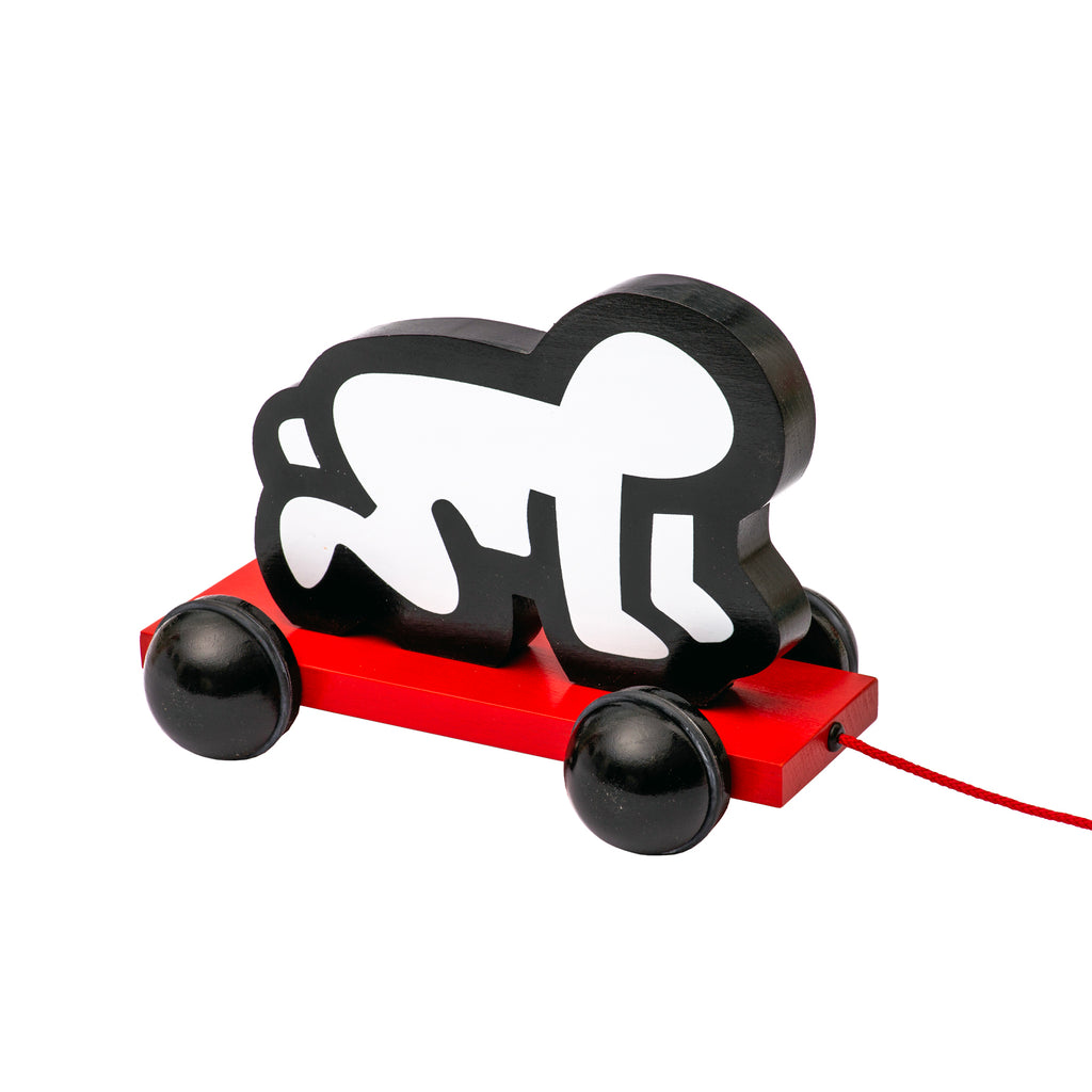 Radiant Baby pull toy by Keith Haring