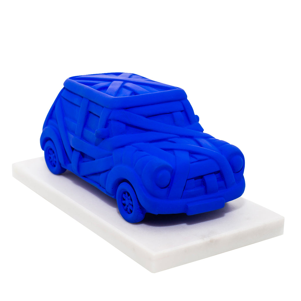 Resin Car Sculpture by Stathis Alexopoulos (Blue)
