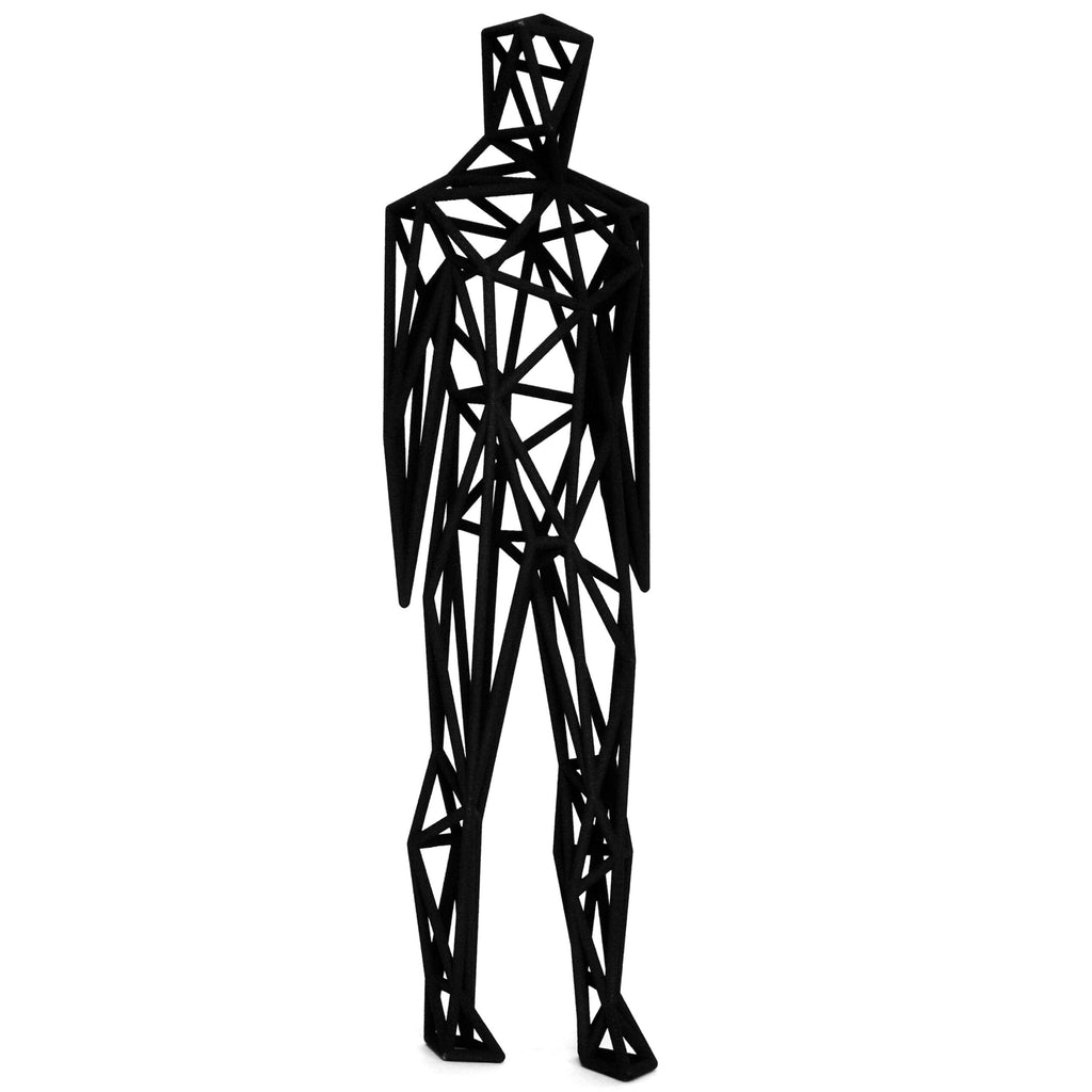 In Motion Man 3D print Sculpture  by Antonis Kiourktsis (Black)
