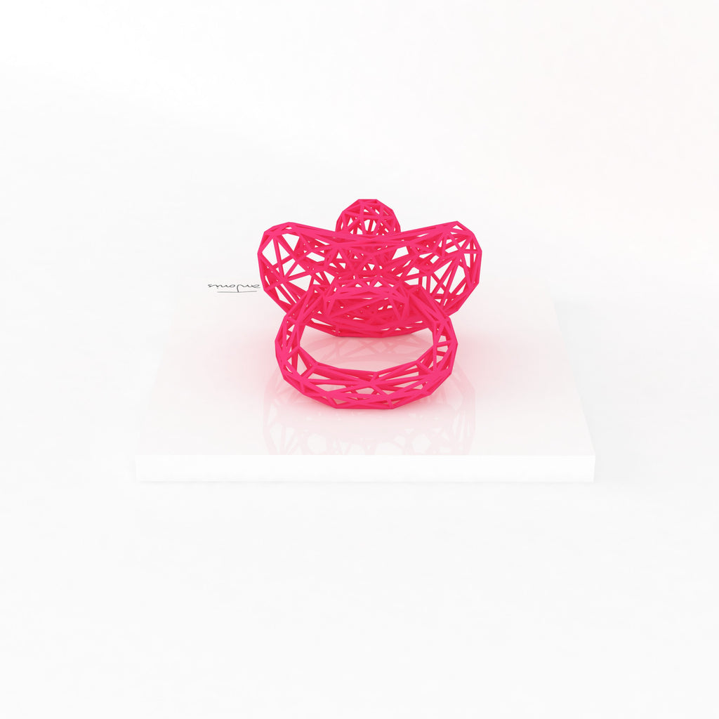 3D Sculpture for Newborn Girl by Antonis Kiourktsis (Pacifier Pink) 2