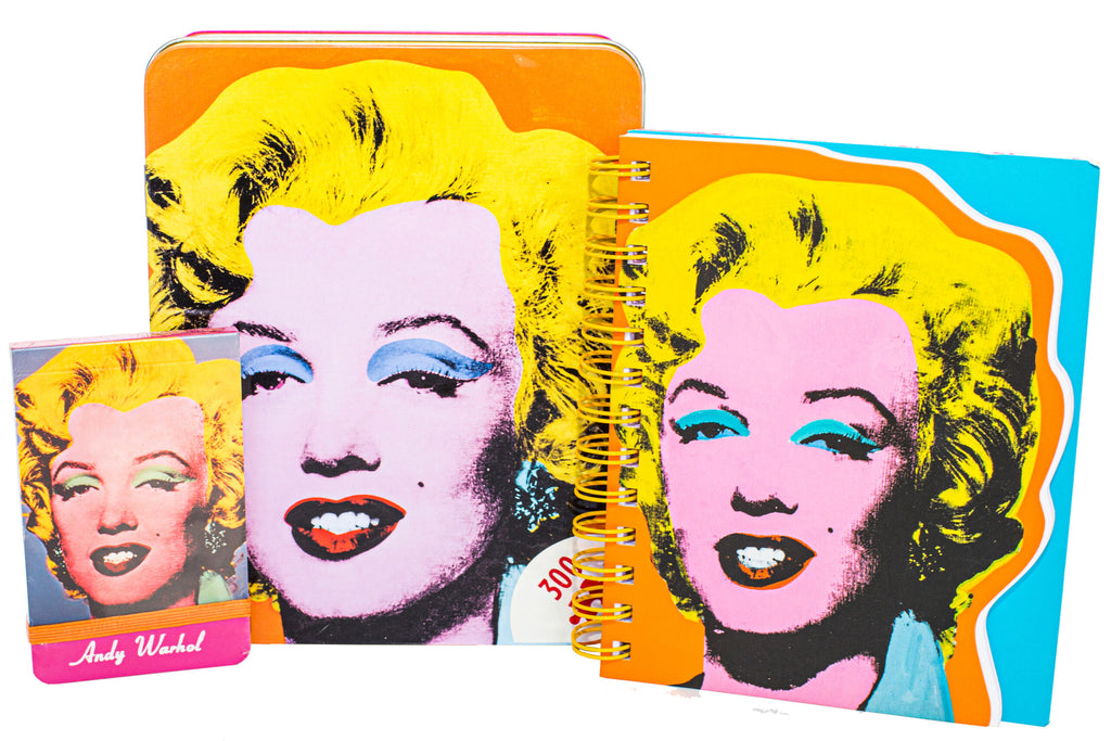 Set of Andy Warhol Marilyn Monroe Puzzles and Notebook 1