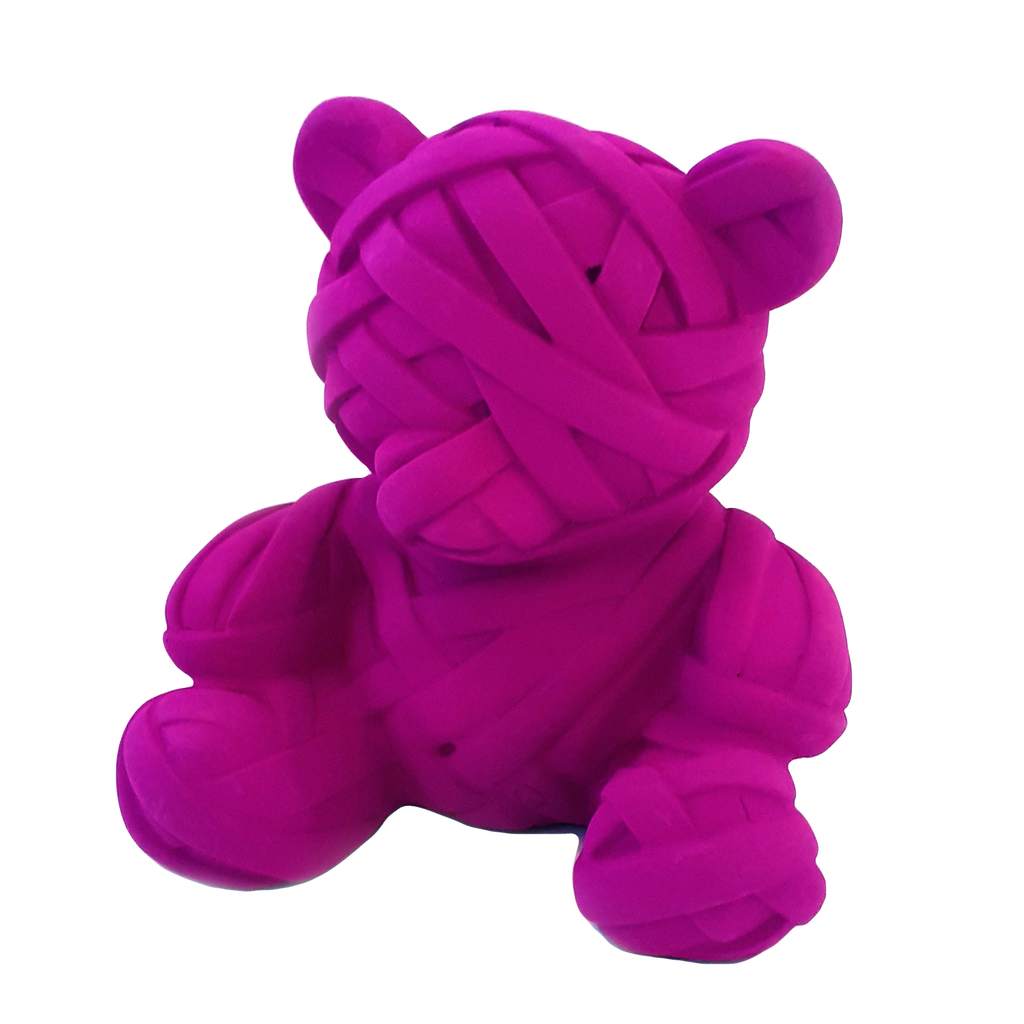 Teddy sculpture by Stathis Alexopoulos (Fluo Pink)