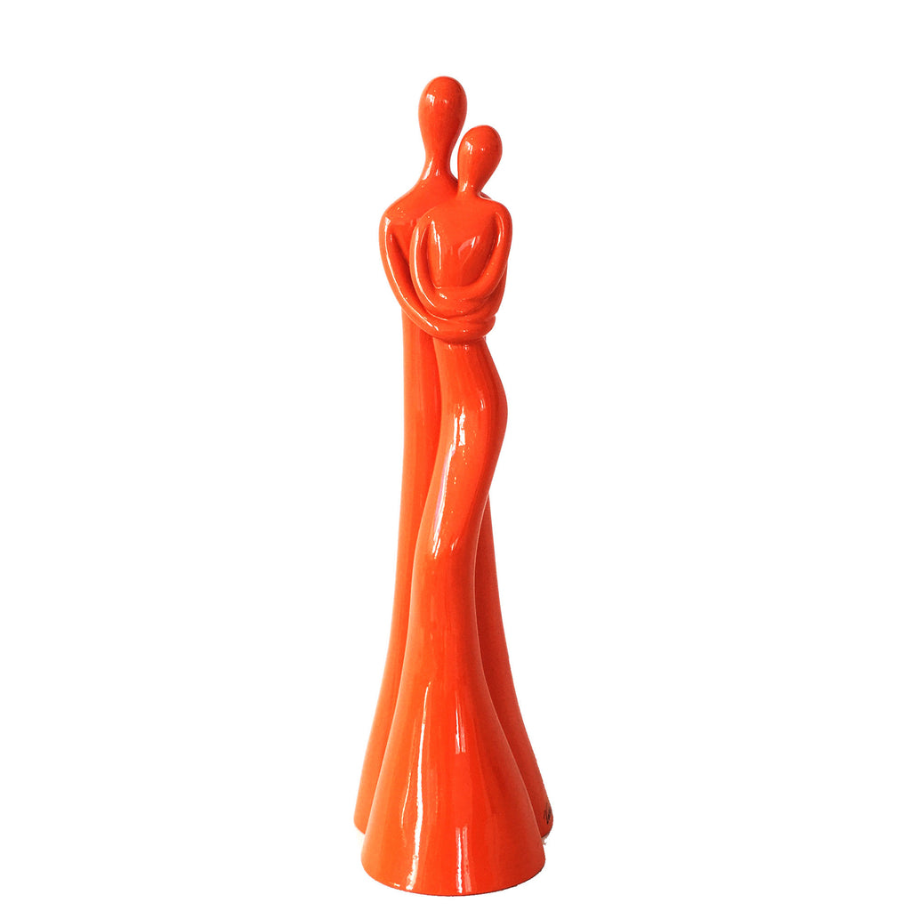 Hug sculpture by Vassiliki (orange)