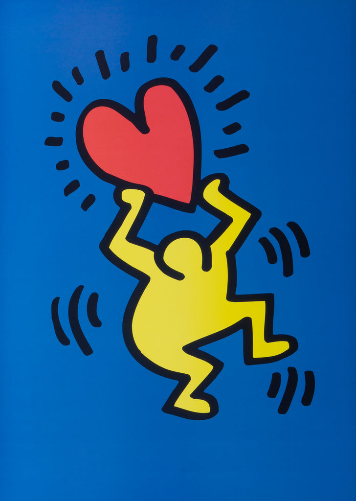 Keith Haring Art Prints (Yellow,blue,Red)