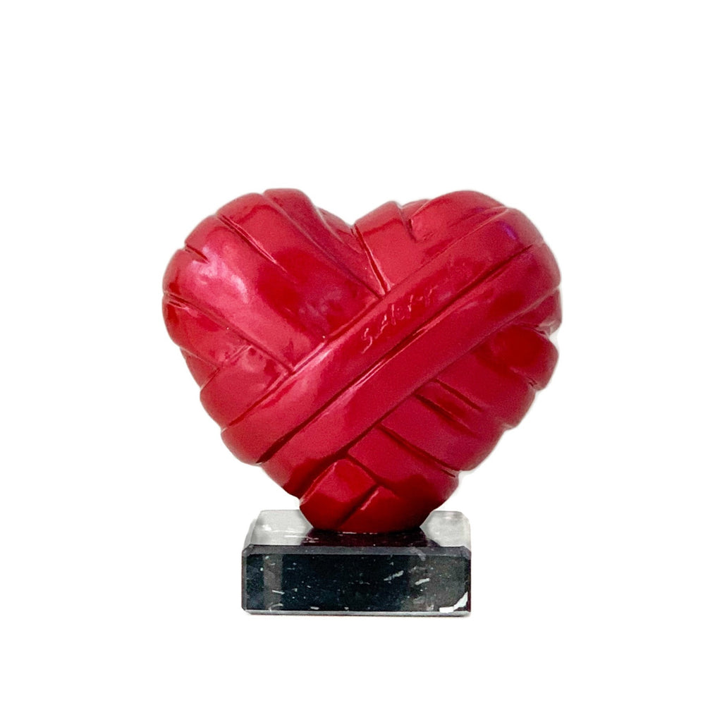 Medium Heart with Metallic Red by Stathis Alexopoulos