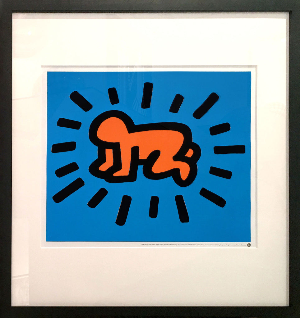 Keith Haring baby Art Print (Colorful)