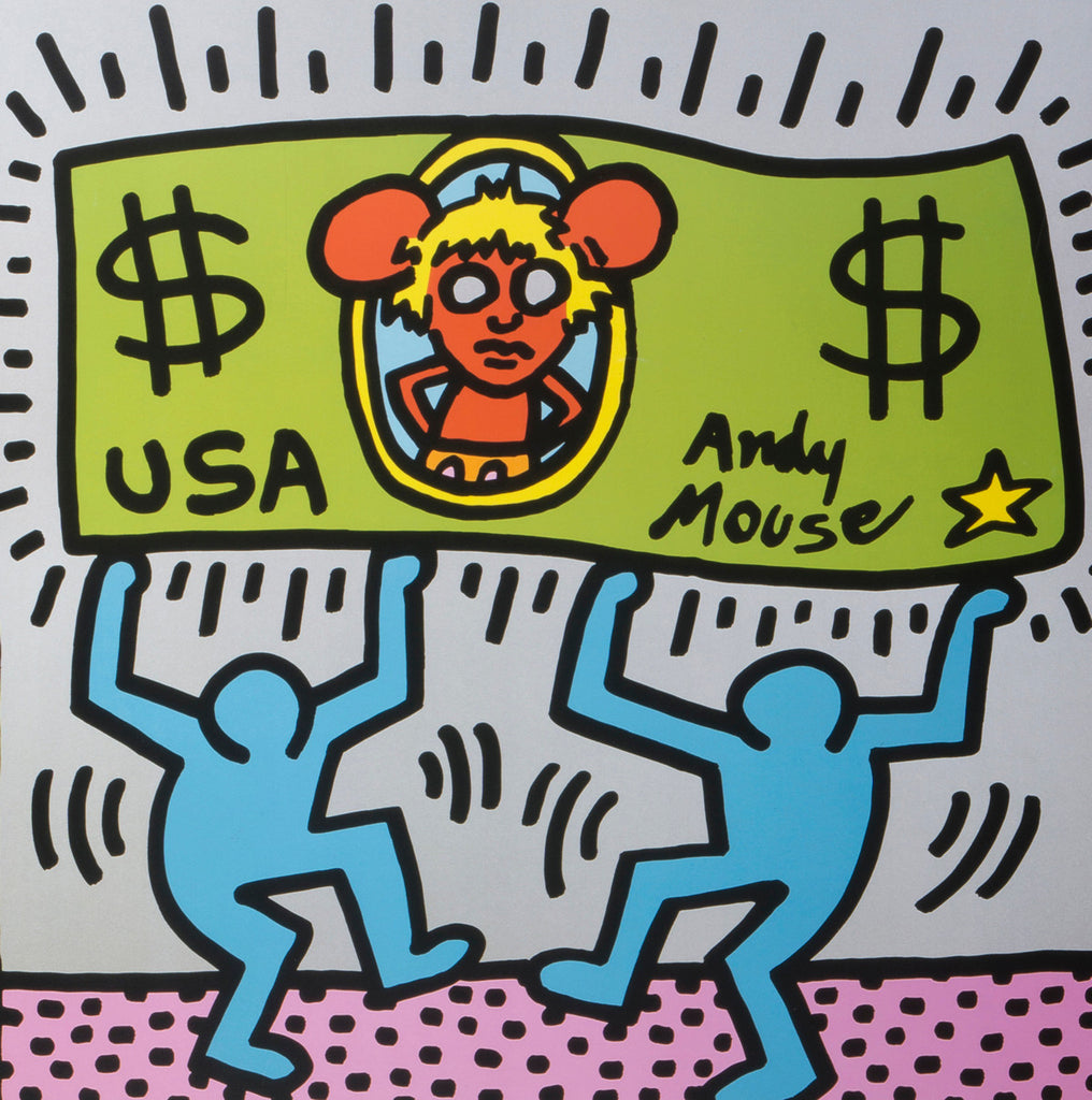 Andy Mouse Art Print by Keith Haring