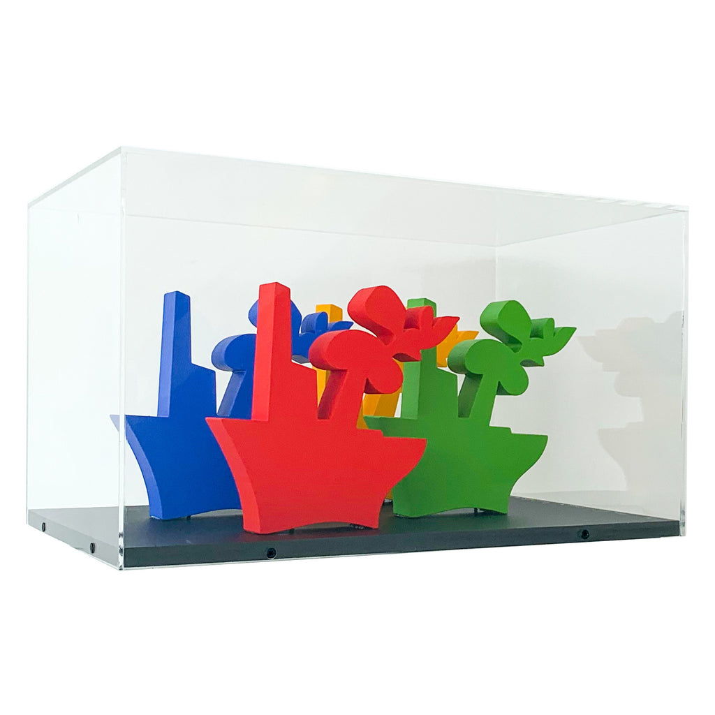 3d colorful boats in Plexiglass by Antonis Kastinakis