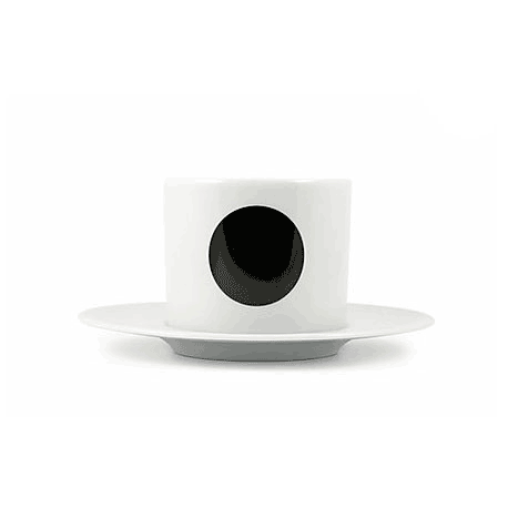 Coffee cup  by rotate design (Black and White) gif