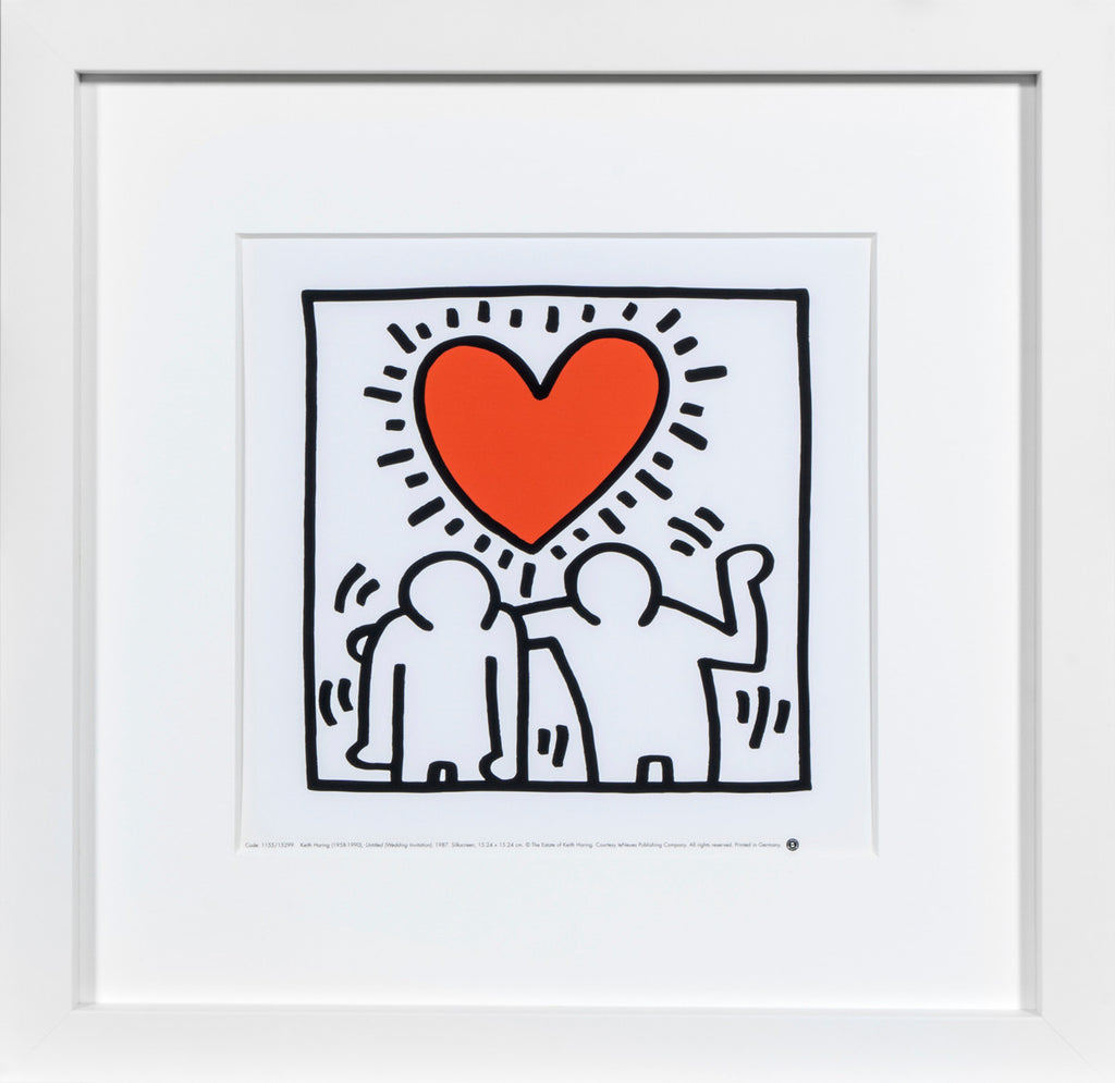 Framed Keith Haring Art