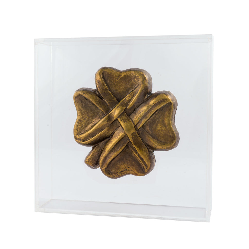 Bronze Lucky 4 Leaf by Stathis Alexopoulos