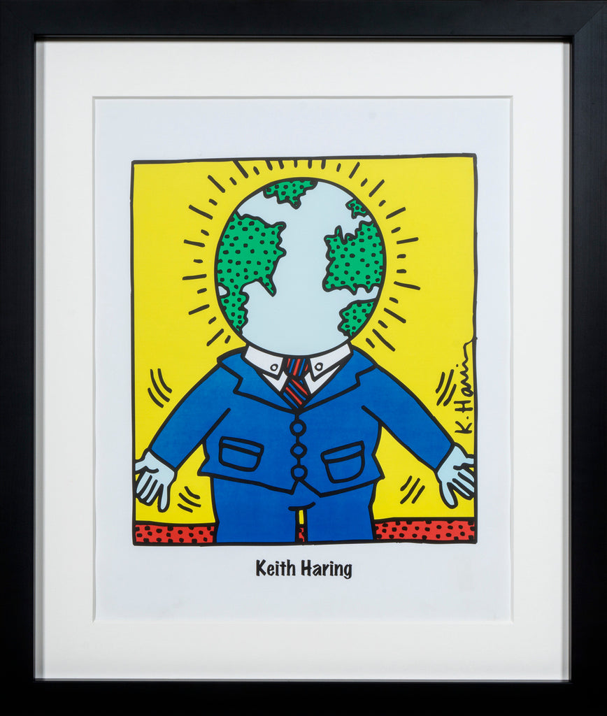 Global Man by Keith Haring (FRAMED)