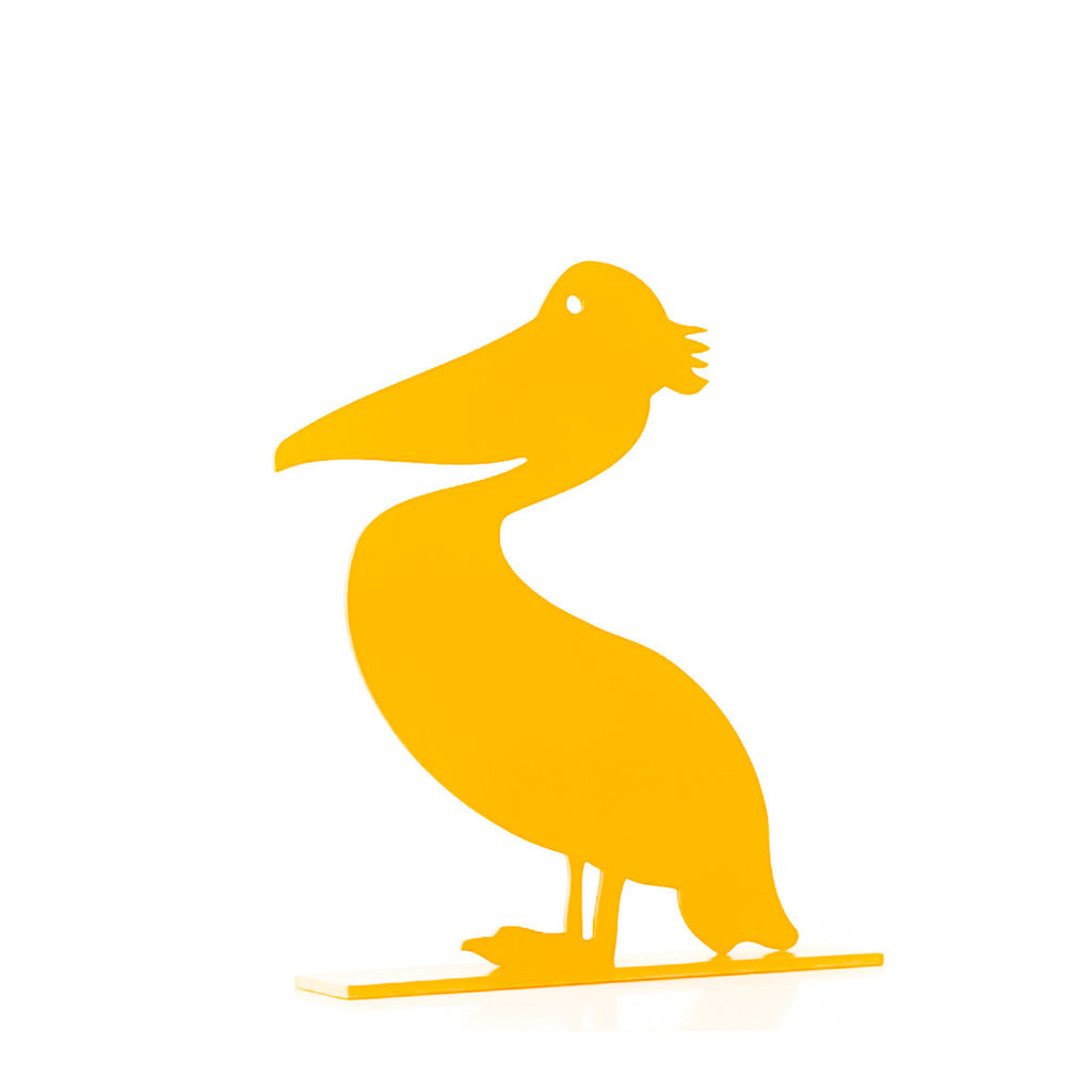Yellow Metallic Pelican by Antonis Kastrinakis
