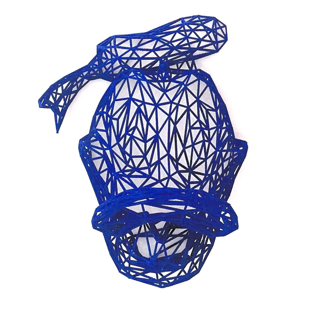 Donald 3d Sculpture by Antonis Kiourktsis (blue)