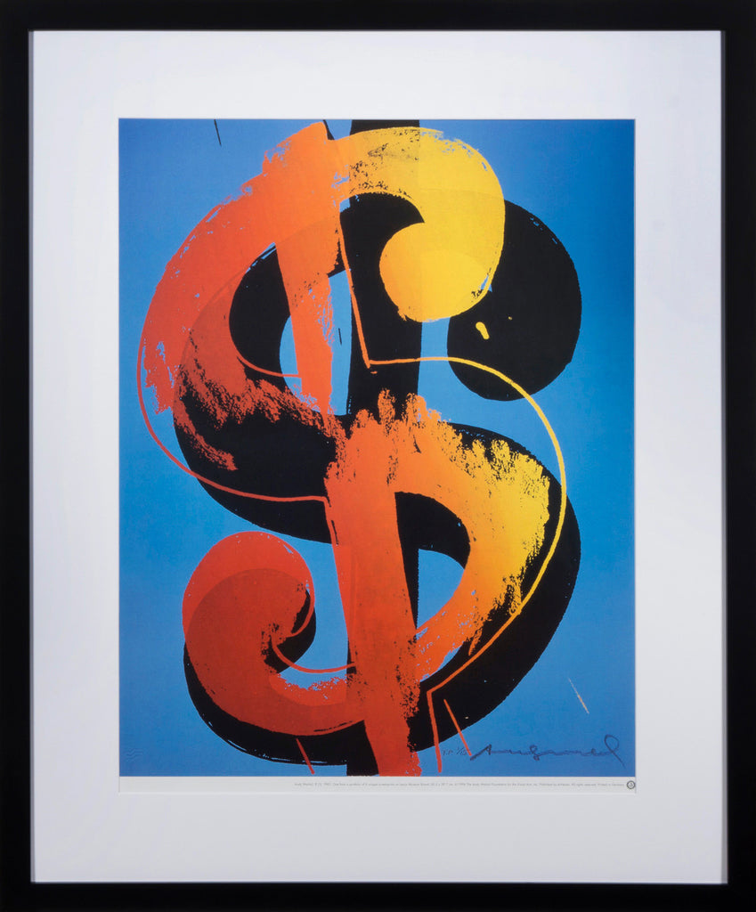 Dollar Art Print By Andy Warhol (Framed)