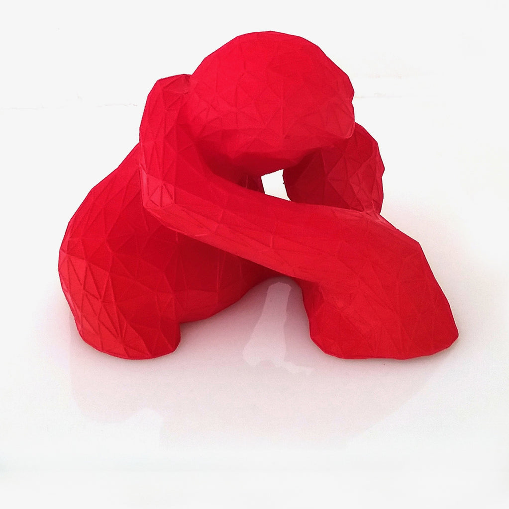 Red Lovers 3d sculpture by Antonis Kiourktsis 2