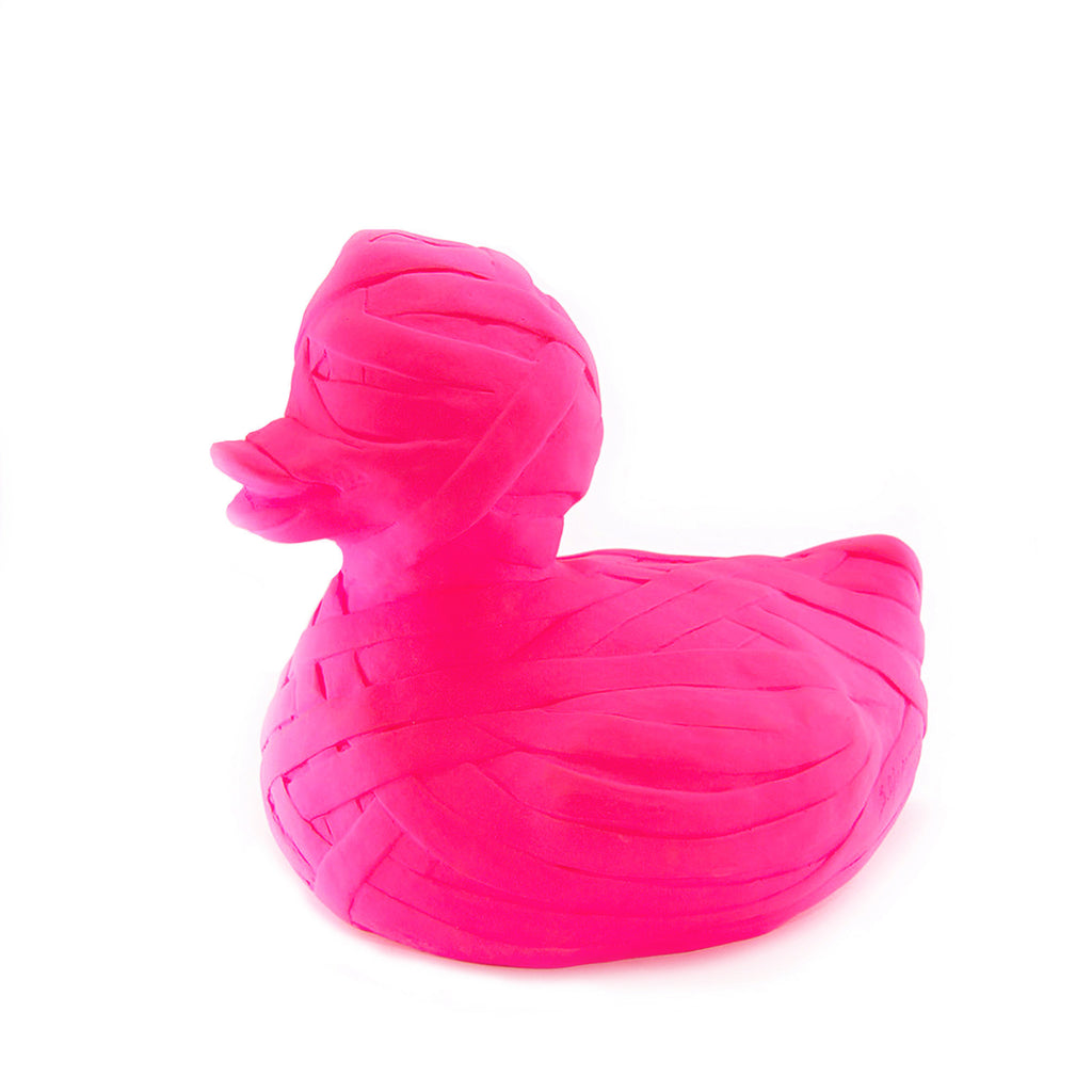 Duck sculpture by Stathis Alexopoulos (fluo Pink)