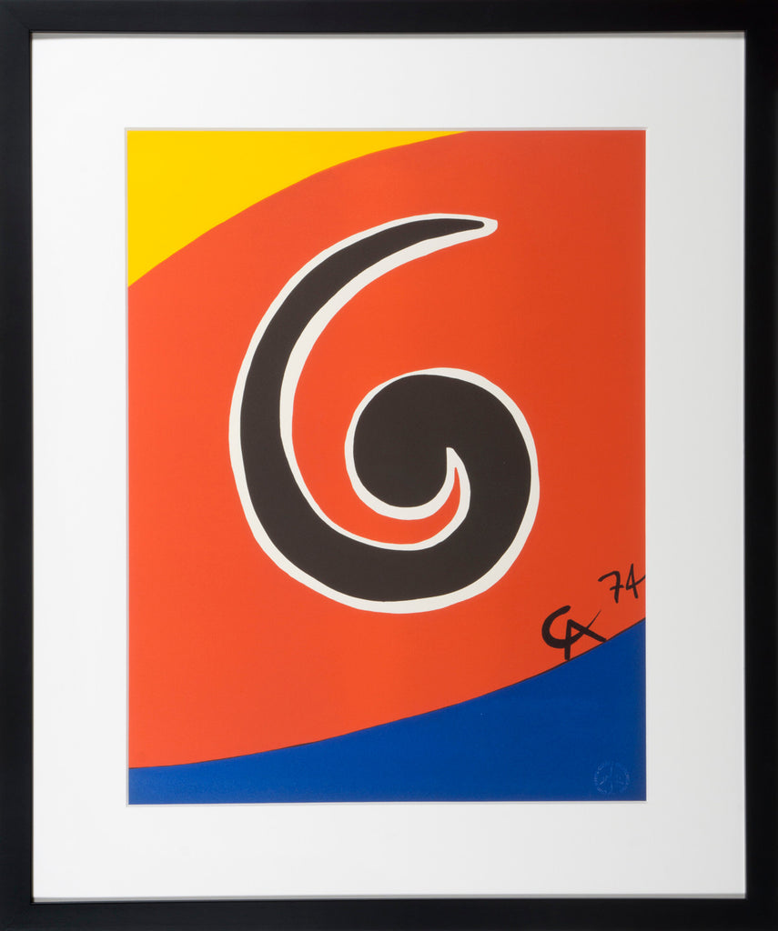 Original lithographic print from the "The Flying Colors Collection 1975" created by Alexander Calder