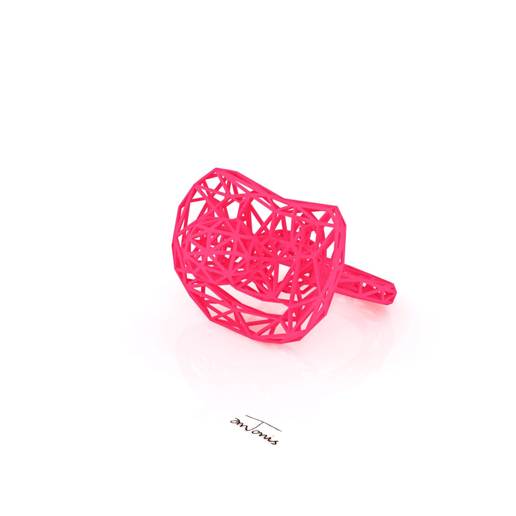 3D Sculpture for Newborn Girl by Antonis Kiourktsis (Pacifier Pink) 3
