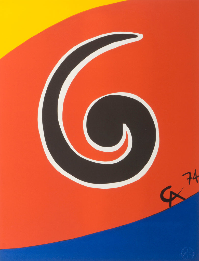 Original lithographic print from the "The Flying Colors Collection 1975" created by Alexander Calder