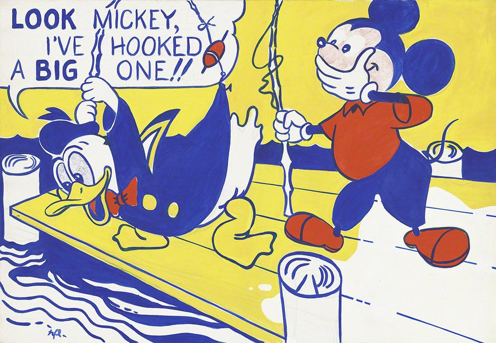 Mickey and Donald duck Roy Lichtestein Artworks