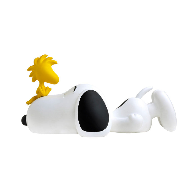 Snoopy and Woodstock sculpture by Leblon Delienne (White & Yellow)