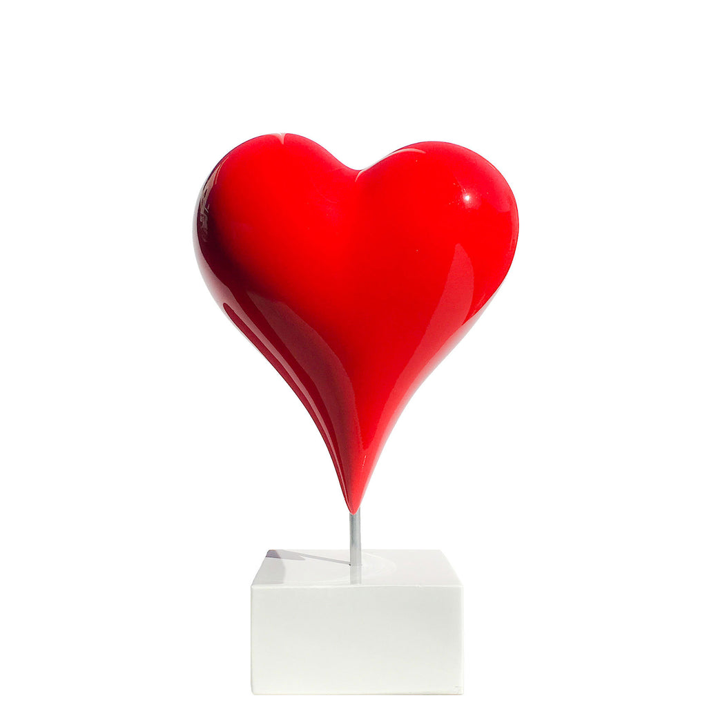 Heart Resin Sculpture By Vassiliki (Red)
